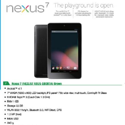 69472 498013256900110 969883811 n | Asusu Thailand | <!--:TH--></noscript>!!!Asus ประเทศไทย ประกาศราคา Nexus 7 32GB ขายในงาน Commart