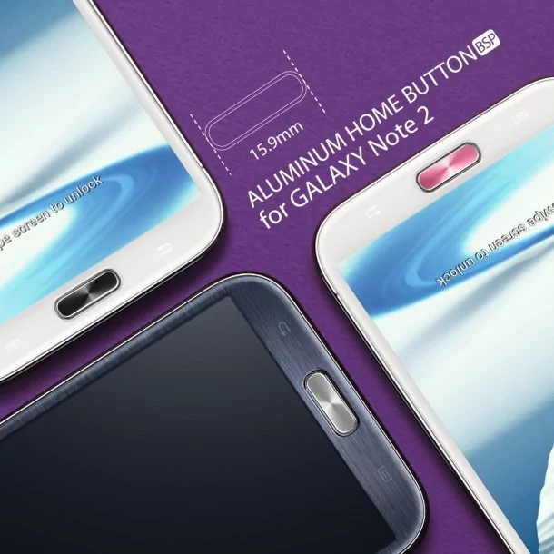 galaxy note 2 aluminum home button 01 | Galaxy Note2 | <!--:TH--></noscript>!!!สติ๊กเกอร์ปิดปุ่มโฮม Galaxy Note2 ตัดด้วยเพชร ยิงด้วยเลเซอร์ ทำจากอลูมิเนียม 100%