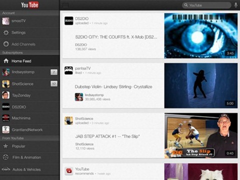 Youtube Updates for iPhone 5 / iPad 3