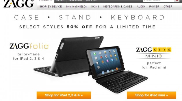 Zagg Folio and Zagg Keys Mini 7 and 9 discount 50 percent