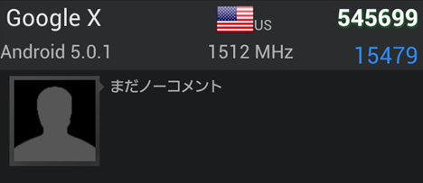 Google X รัน Android 5.0.1 ปรากฏในผลทดสอบ benchmark