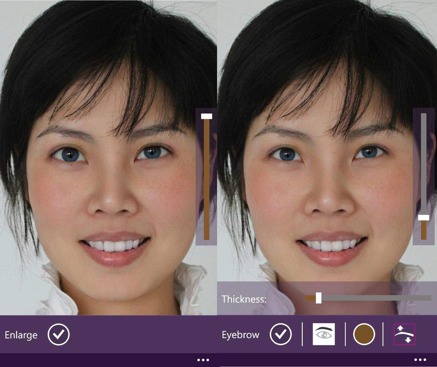รีวิวแอพ perfect365 for windows phone 08