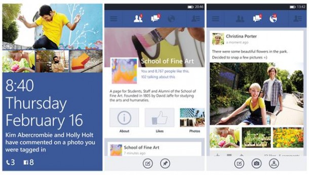 Facebook for Windows phone 8