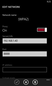 proxy setting