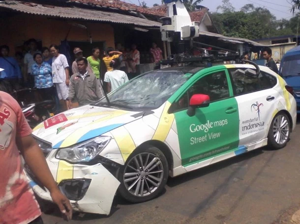 Google Street View Car Accident