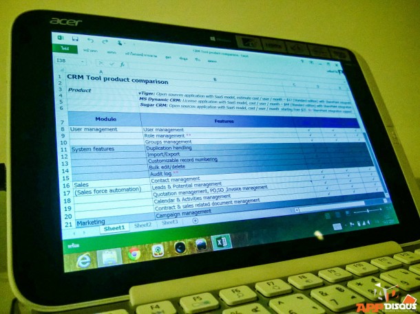 Acer Iconia W3 Review_Excel