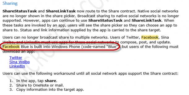 Windows phone 8.1 Facebook Blue_1