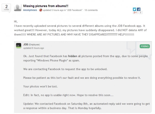 JDB for Facebook error_1