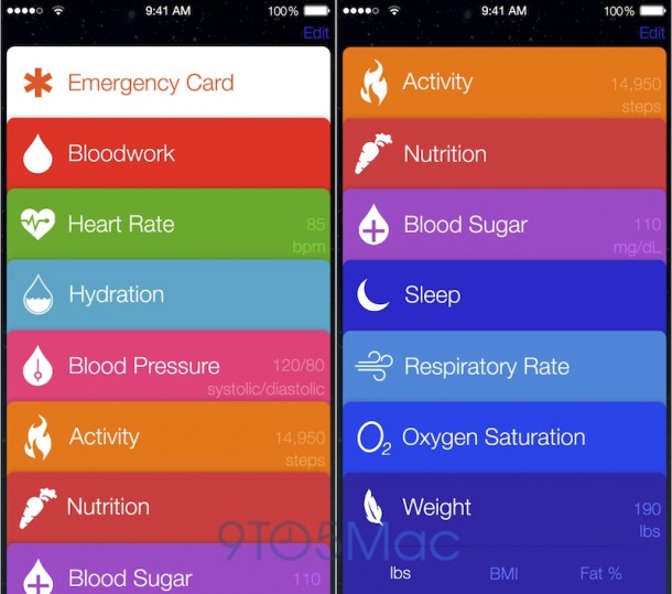 iOS Healthbook