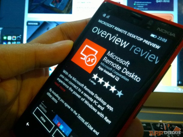 Remote Desktop Beta for Windows phone 8.1_1
