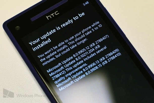 WIndows Phone 8 OS Update