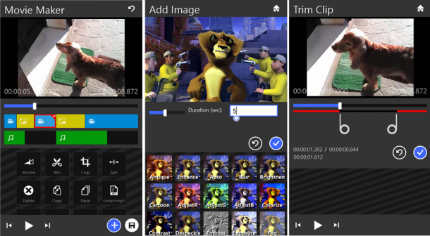 movie maker 8.1_screen