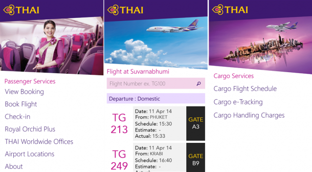 Official Thai Airways Apps