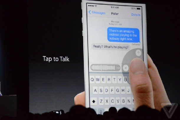 Tap To Talk on iOS8