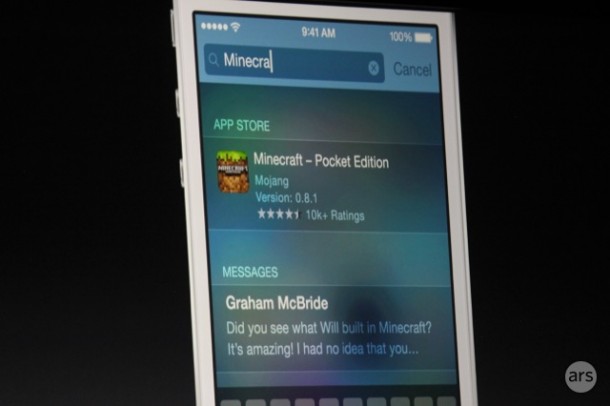 New Spotlight on iOS8