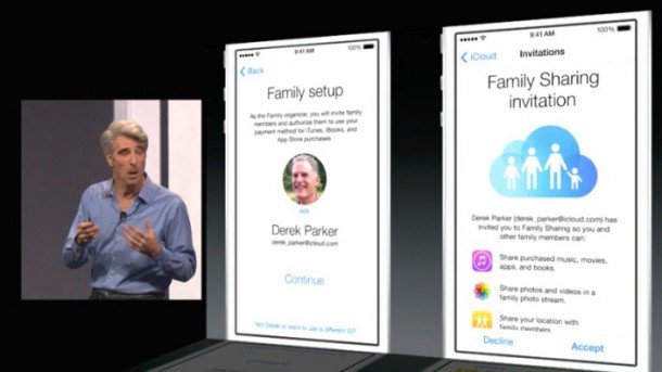 Family Sharing on iOS8