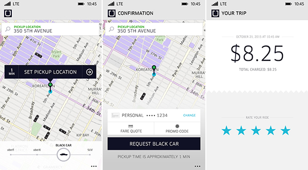 Uber-screenshots