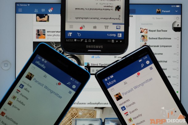 ทิศทางของแอพ Facebook บนระบบปฏิบัติการต่างๆ จะไปในทางเดียวกัน