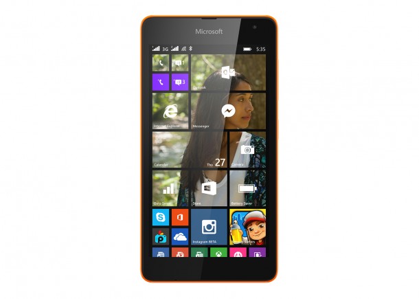 Lumia 535 DS_Front_Orange