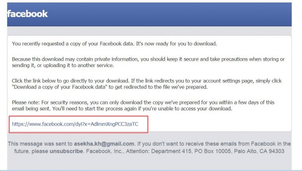 download and backup data of facebook account  (1)