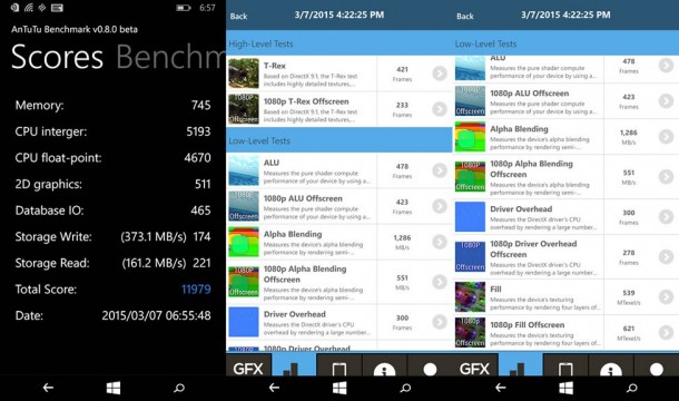 Lumia 640 Benchmark