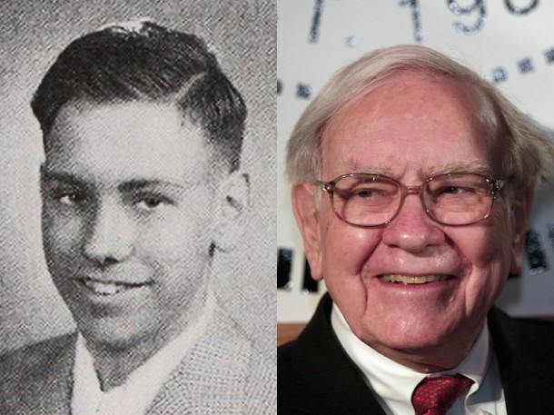 warren buffett young and old