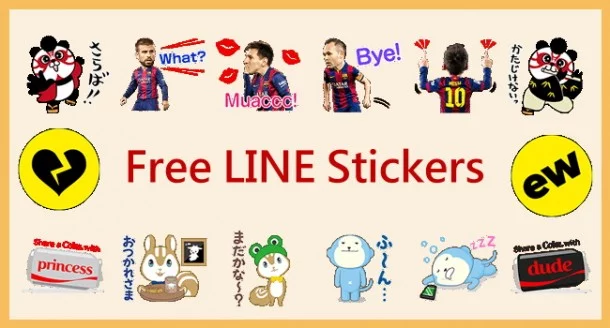 Free-LINE-stickers-of-POKOPOKO-FC-Barcelona-Coke
