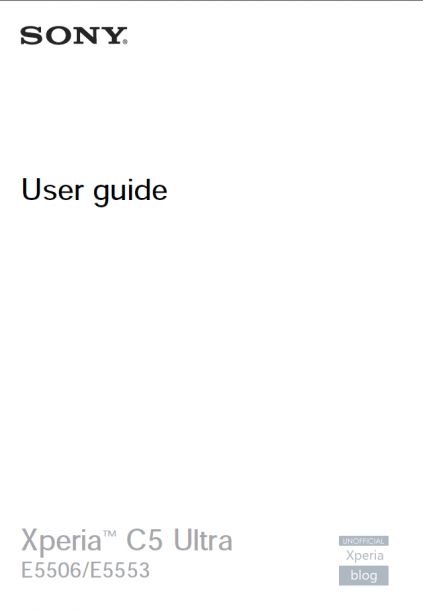 Xperia-C5-Ultra-manual