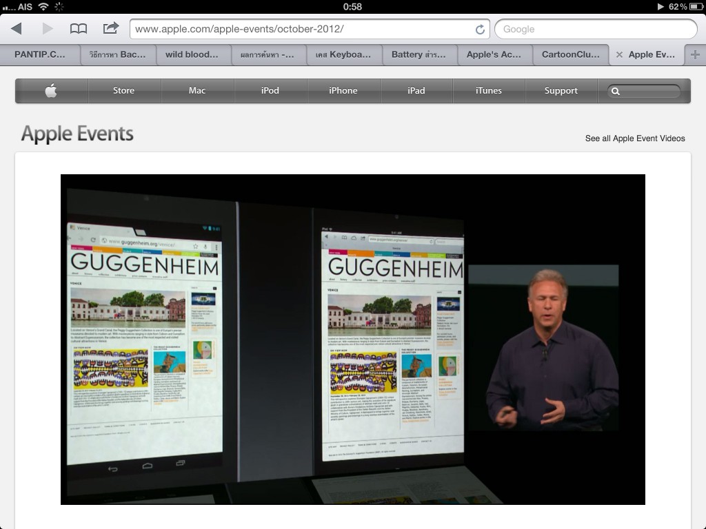 websurf iPad Mini VS Nexus