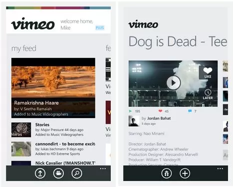 Capture1 | Vimeo | <!--:TH--></noscript>!!!พร้อมแล้วใน Store : Vimeo สำหรับ Windows Phone 8