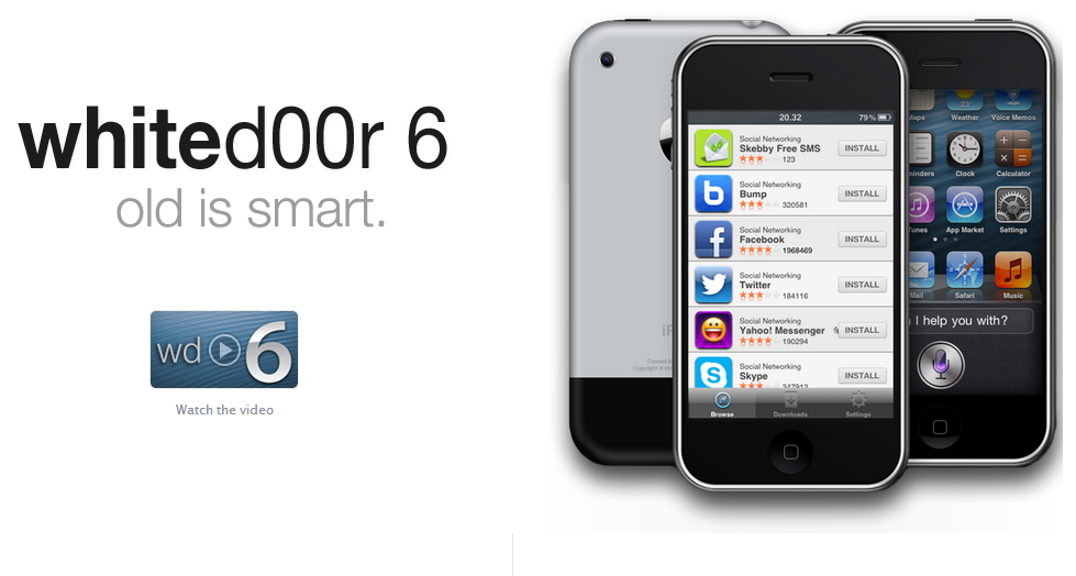 Whited00r 6 | iOS | <!--:TH--></noscript>iPhone 2G / 3G และ iPod Touch รุ่นเก่าๆ สามารถอัพเกรด iOS6 ได้แล้ว