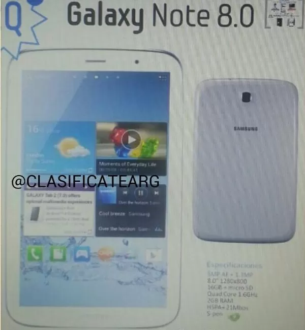 Galaxy Note 8 0 | Galaxy Note | <!--:TH--></noscript>!!!หรือนี่ คือหน้าตา เจ้า Galaxy Note 8.0 เอาจริงดิ!