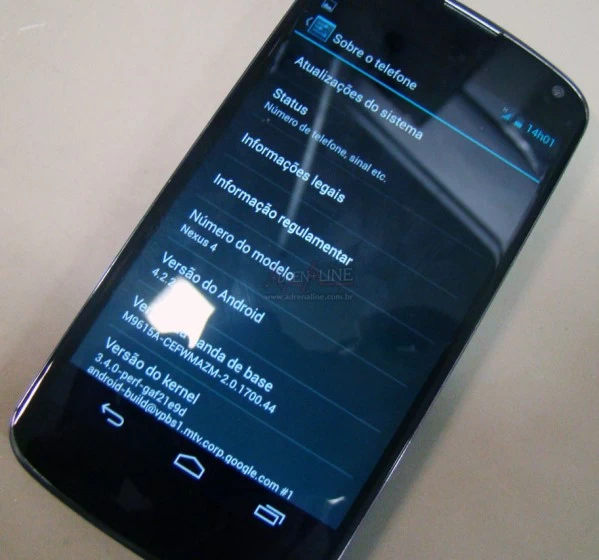 nexus 4 ota 4 2 2 1 | Nexus 4 | <!--:TH--></noscript>!!!Android 4.2.2 โผล่เฉย! ใน LG Nexus 4 ของเครื่องที่จัดส่งไปยัง บราซิลและมาเลเซีย
