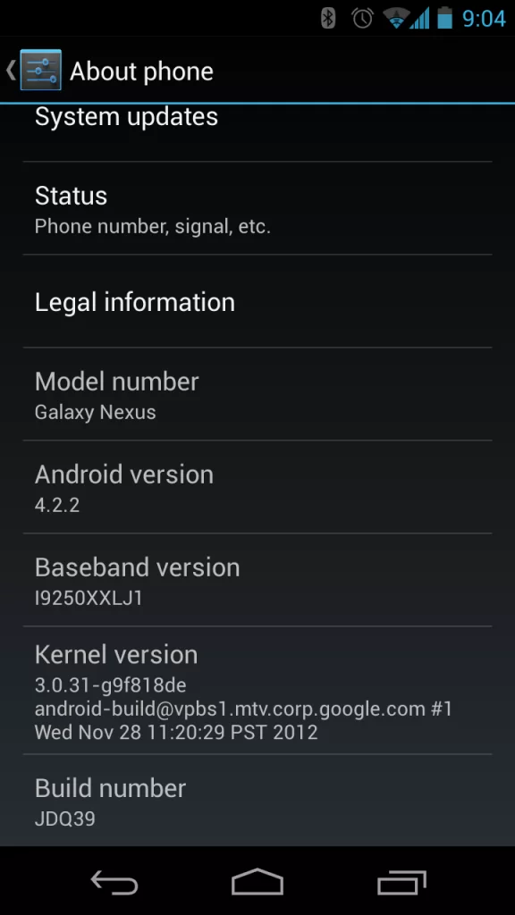 SoGKPYA | Galaxy Nexus | <!--:TH--></noscript>!!!Nexus 4, 7, 10, และ Galaxy Nexus กำลังได้รับการอัพเดท Android 4.2.2 (JDQ39) 