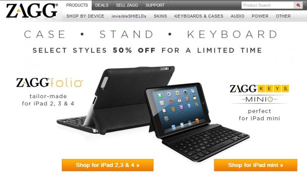 Zagg Folio and Zagg Keys Mini 7 and 9 discount 50 percent