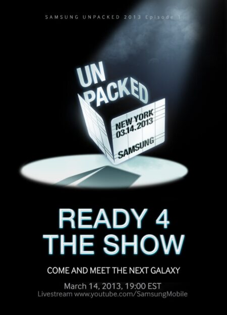 !!!บัตรเชิญเข้าร่วมงานเปิดตัว Galaxy S4 พร้อมข่าวลือใหม่ Samsung อาจจะใช้ชิพ CPU ต่างกันออกไปในแต่ละประเทศที่วางขาย Galaxy S4