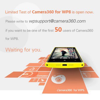 camera360 for wp8