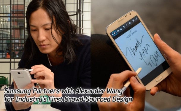 Alexander Wang with Galaxy Note II