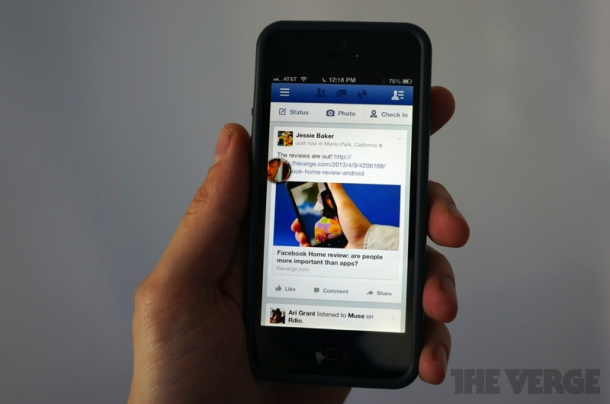 Facebook 6.0 for iOS with Chat Heads