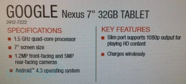 605x275xnexus 7 2 leak | Nexus | <!--:TH-->[หลุดอีกแล้ว]Nexus 7 II รองรับการชาร์จแบบไร้สาย กับต่อOutputได้แบบ 1080P<!--:-->