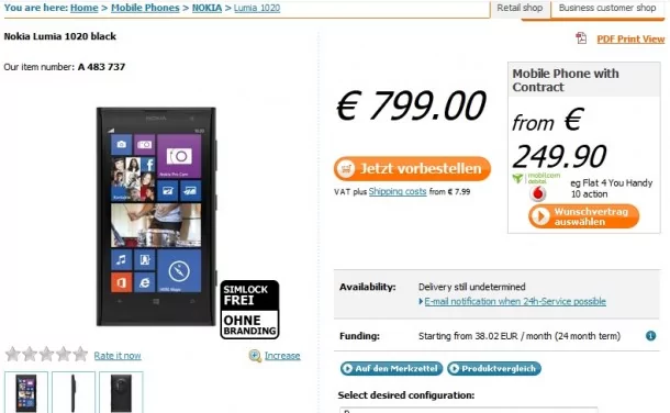 Untitled115 | <!--:TH-->ร้านค้า IT อุปกรณ์ IT เปิดรับจอง Lumia 1020 ในราคา 32,000 บาท<!--:-->