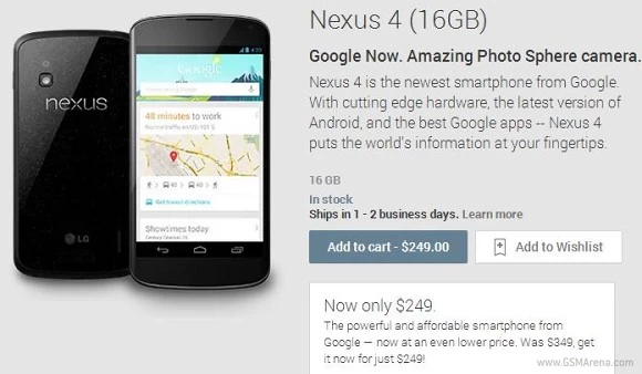 gsmarena 0016 | us | <!--:TH--></noscript>Nexus 4 ทยอยลดราคาทั่วโลก ในUSAลดไป $100 แน่ะ