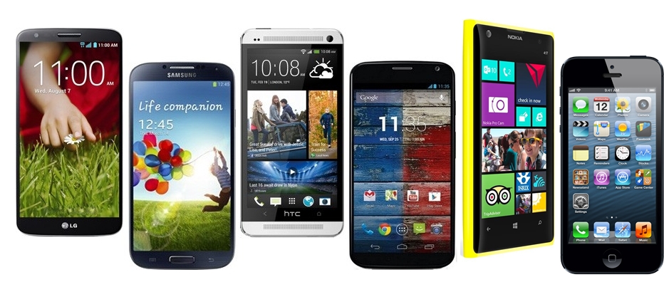  LG G2 vs Samsung Galaxy s4, iPhone 5, HTC One, Nokia Lumia 1020 Moto X