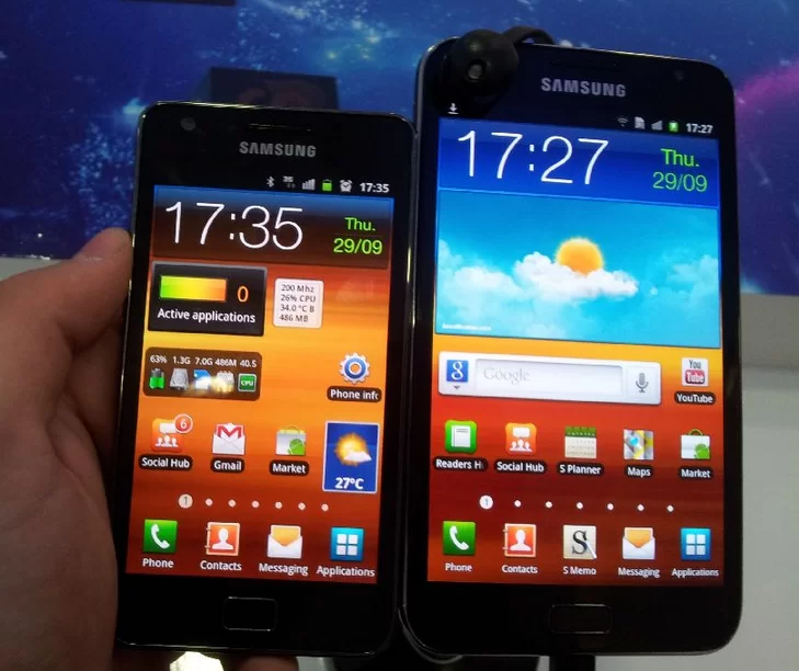 88884 | Galaxy Note | <!--:TH--></noscript>Sammobile บอก: Samsung หยุดการพัฒนาอัพเดท สำหรับ Galaxy SII และ Galaxy Note1 แล้ว (สองปีหลังการออกจำหน่าย) 