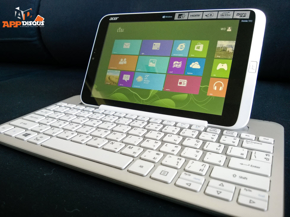 Acer Iconia W3 Review Keyboard 14 | Review | <!--:TH--></noscript>รีวิวจัดเต็ม Acer Iconia W3 Tablet Windows 8 ขนาด 8.1 นิ้วตัวแรก ย่อ Windows 8 มาไว้ในมือฝ่ามือคุณในราคาที่ย่อมเยา
