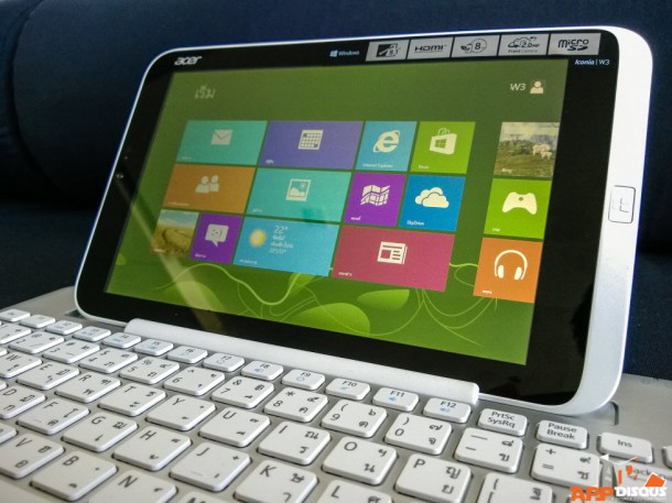 Acer Iconia W3 Review_Tablet mode
