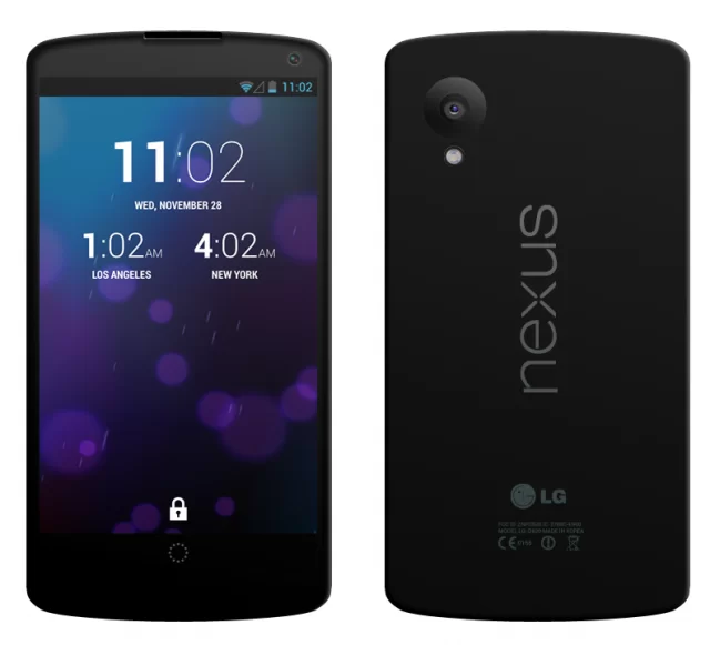 Nexus 5 concept | Nexus 5 | <!--:TH--></noscript>ภาพเรนเดอร์ LG Nexus 5 แบบเต็มๆ จากฐานข้อมูลและภาพที่หลุดออกมา
