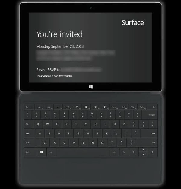 <!--:TH-->Microsoft ร่อนบัตรเชิญถึงสื่อ เชิญร่วมงานเปิดตัว Surface รุ่นใหม่ วันที่ 23 กันยายนนี้!! จะแก้เกมส์ได้หรือไม่? อดใจรอ<!--:--> 1 Surface event | Microsoft Surface | <!--:TH-->Microsoft ร่อนบัตรเชิญถึงสื่อ เชิญร่วมงานเปิดตัว Surface รุ่นใหม่ วันที่ 23 กันยายนนี้!! จะแก้เกมส์ได้หรือไม่? อดใจรอ<!--:-->