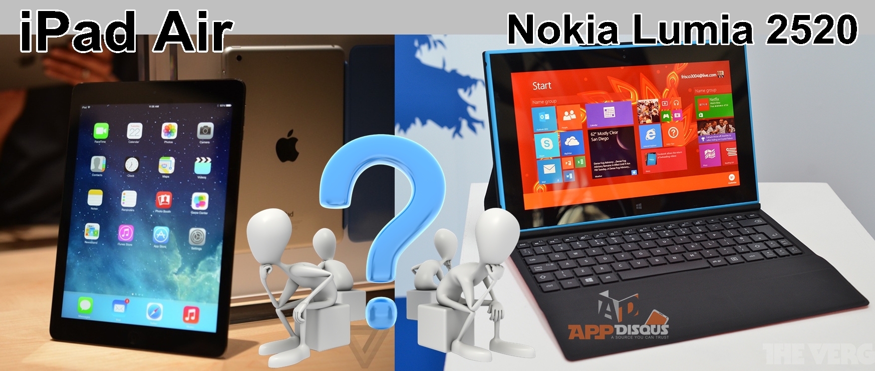  iPad Air vs Nokia Lumia 2520
