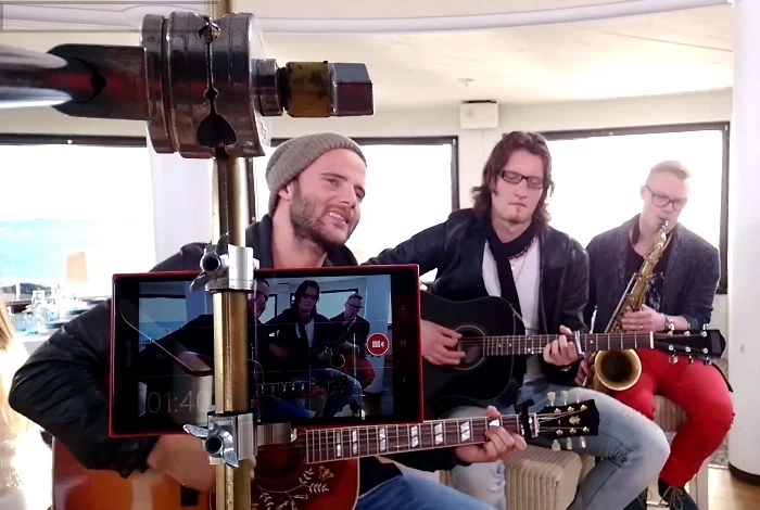 Behind the scenes of Niila Bottle of Wine Nokia LIVE recording 700 | haac | Nokia โชว์คุณสมบัติการบันทึกเสียงชั้นเยี่ยมด้วยสุดยอดไมค์ HAAC ถึง 4 ตัวและเทคโนโลยี Rich recording technology บน Nokia Lumia 1520